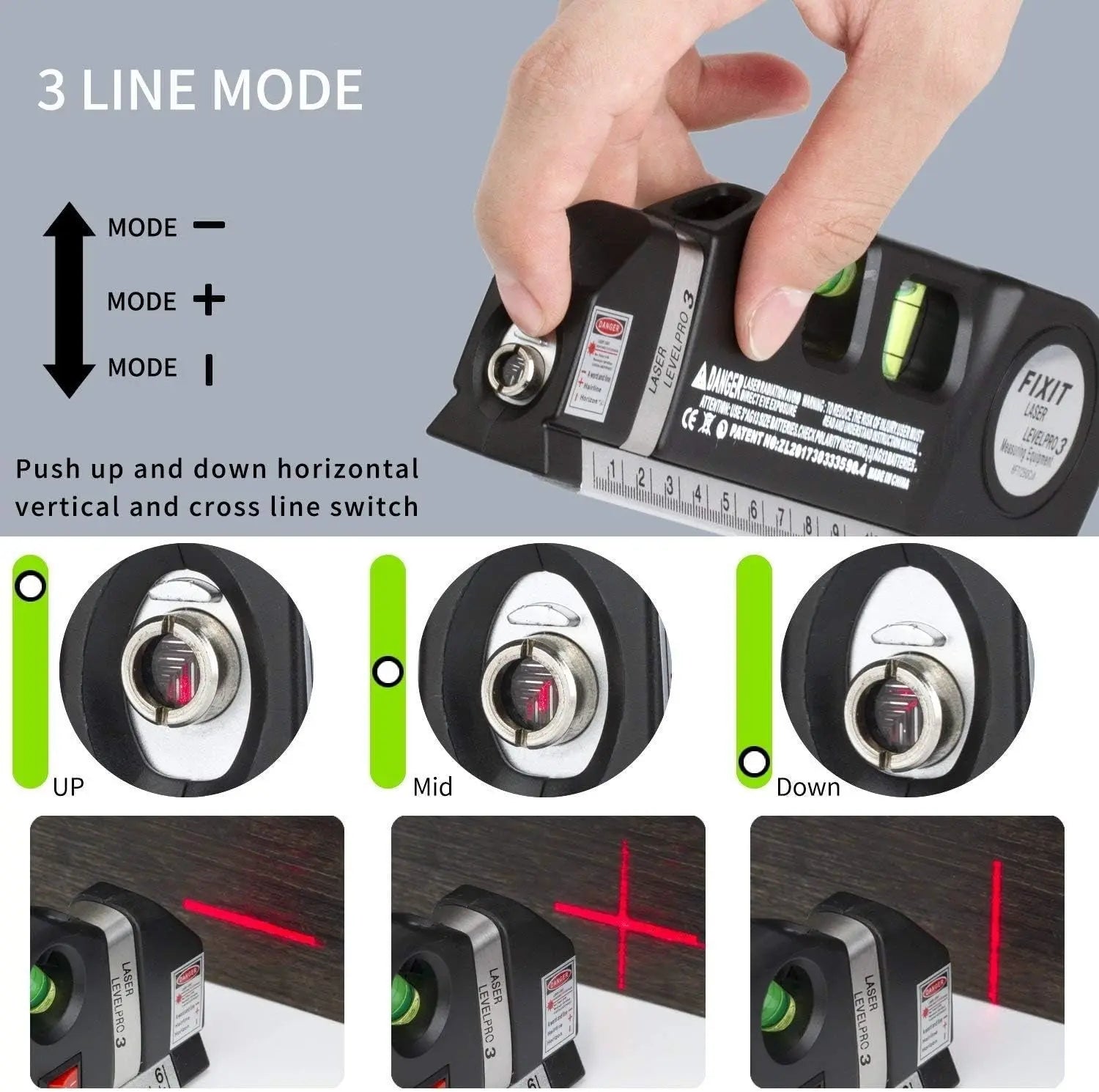 LaserLine™ | Multifunktionales Laserniveau – Genaues Messen und Ausrichten leicht gemacht