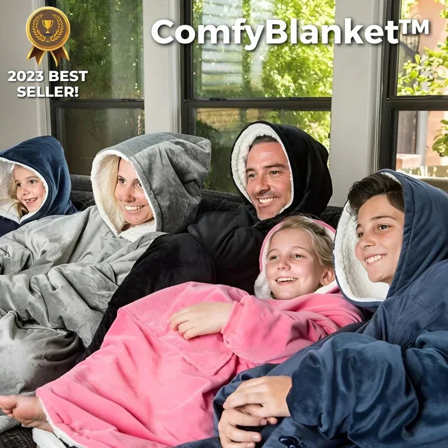 50% Rabatt | ComfyBlanket™ | Ultrawarmer Sherpa-Fleece-Hoodie für maximale Gemütlichkeit
