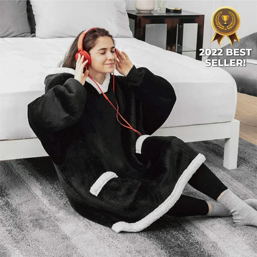 50% Rabatt | ComfyBlanket™ | Ultrawarmer Sherpa-Fleece-Hoodie für maximale Gemütlichkeit