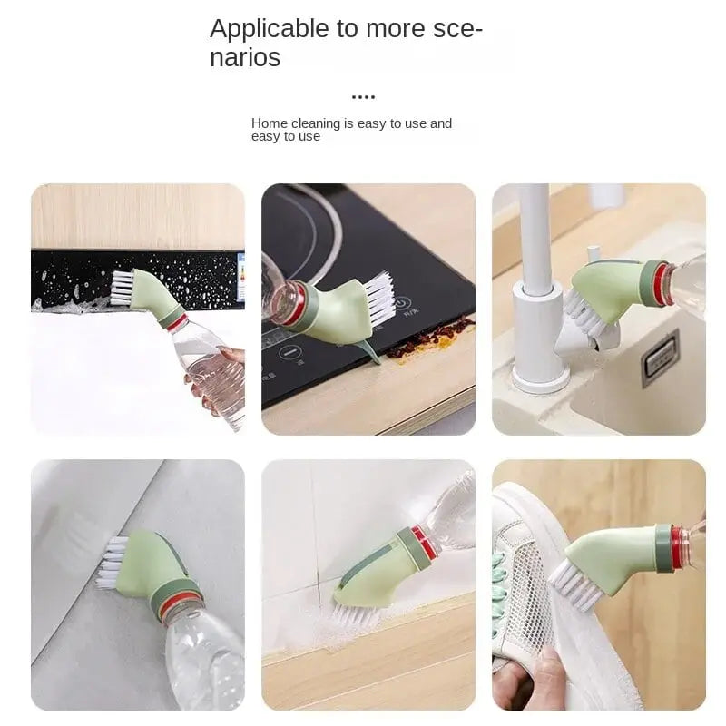 SprayBrush™ | Reinigungsbürste mit Wasserflaschen-Adapter – Passt auf gängige Flaschen