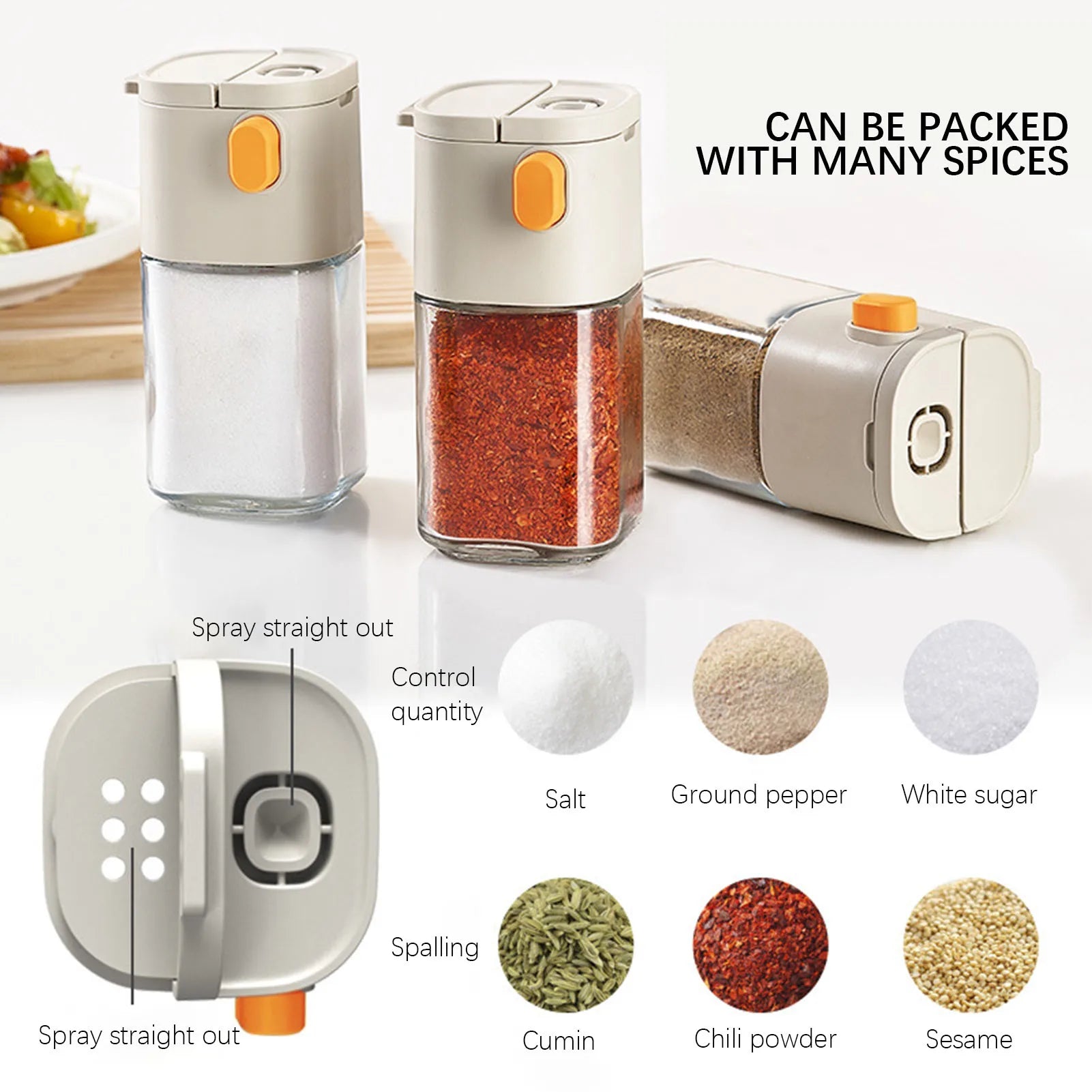 SpiceMaster™ | Gewürzgläser Set | Präzise Dosierung Für Perfekte Würze In Der Küche