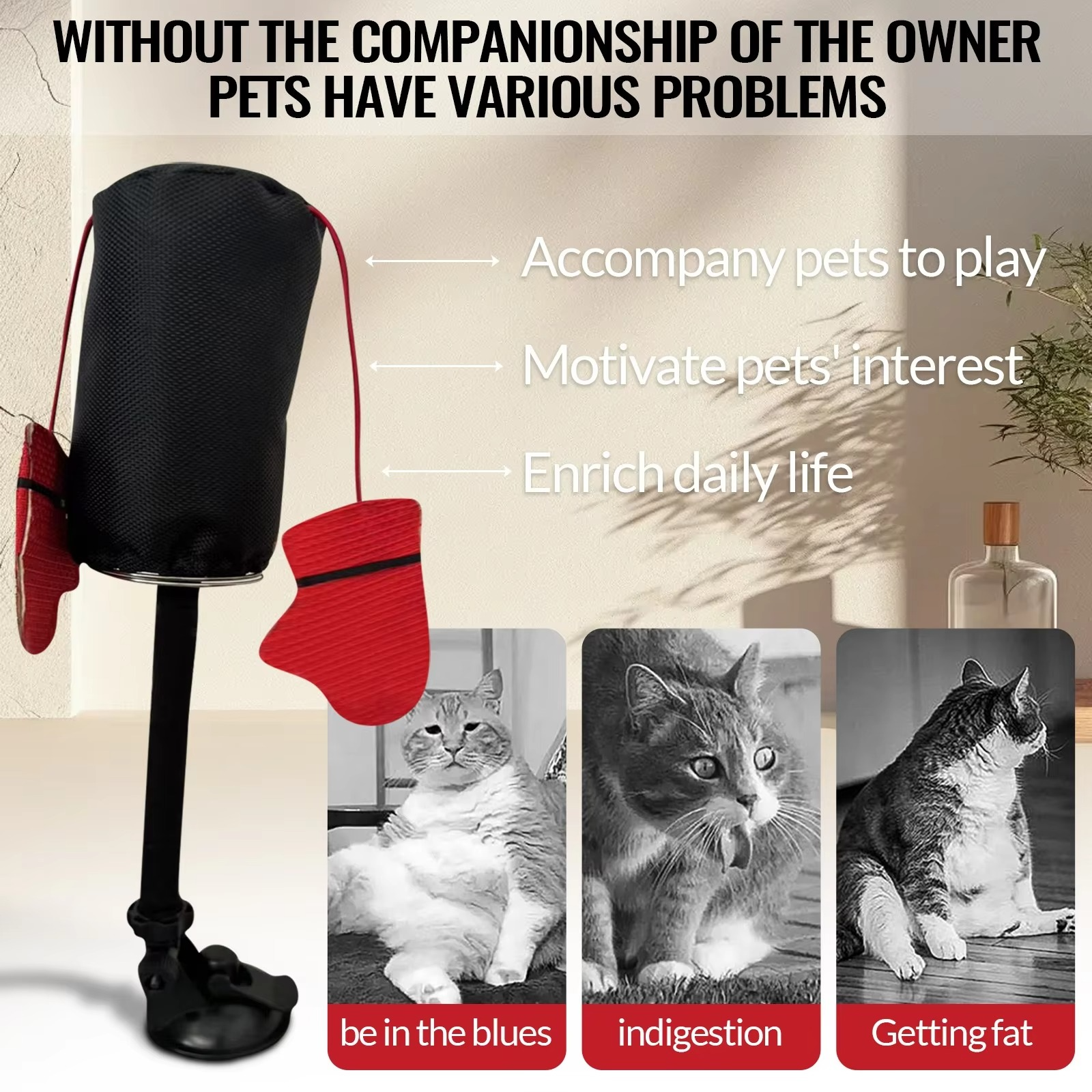 50% RABATT | PounceBag™ | Interaktiver Katzen-Boxsack für Spiel & Spaß