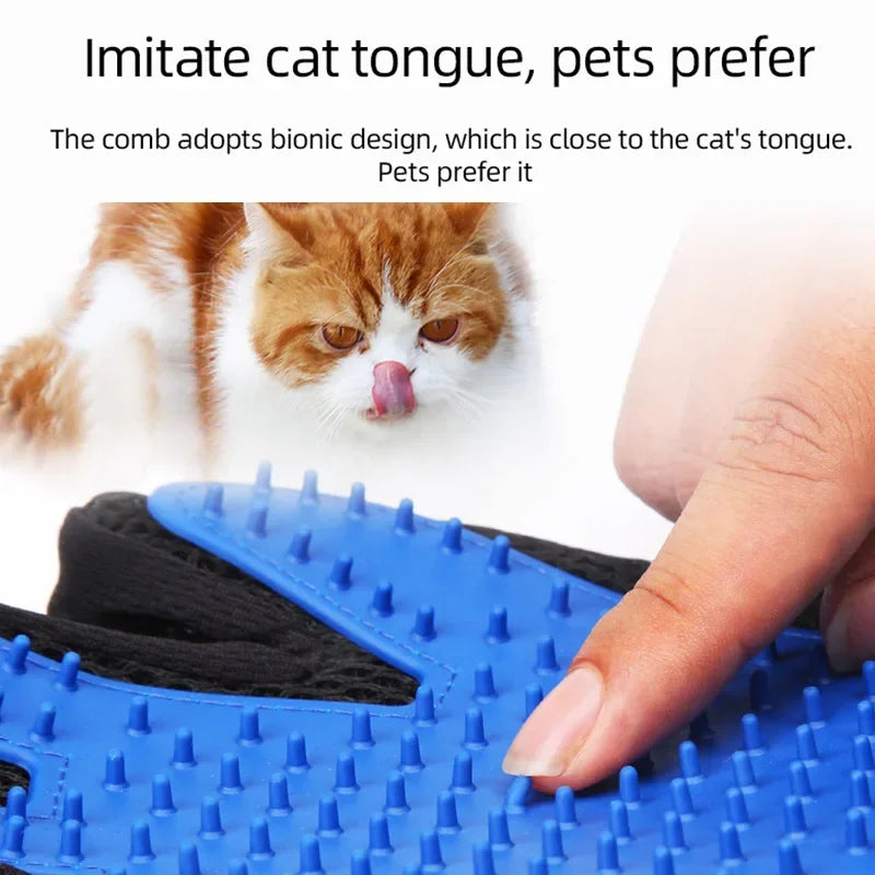 Silicone Pet Gloves | Katzen- und Hundehaarentfernung – Gummihandschuhe für Fellpflege und Entwirrung