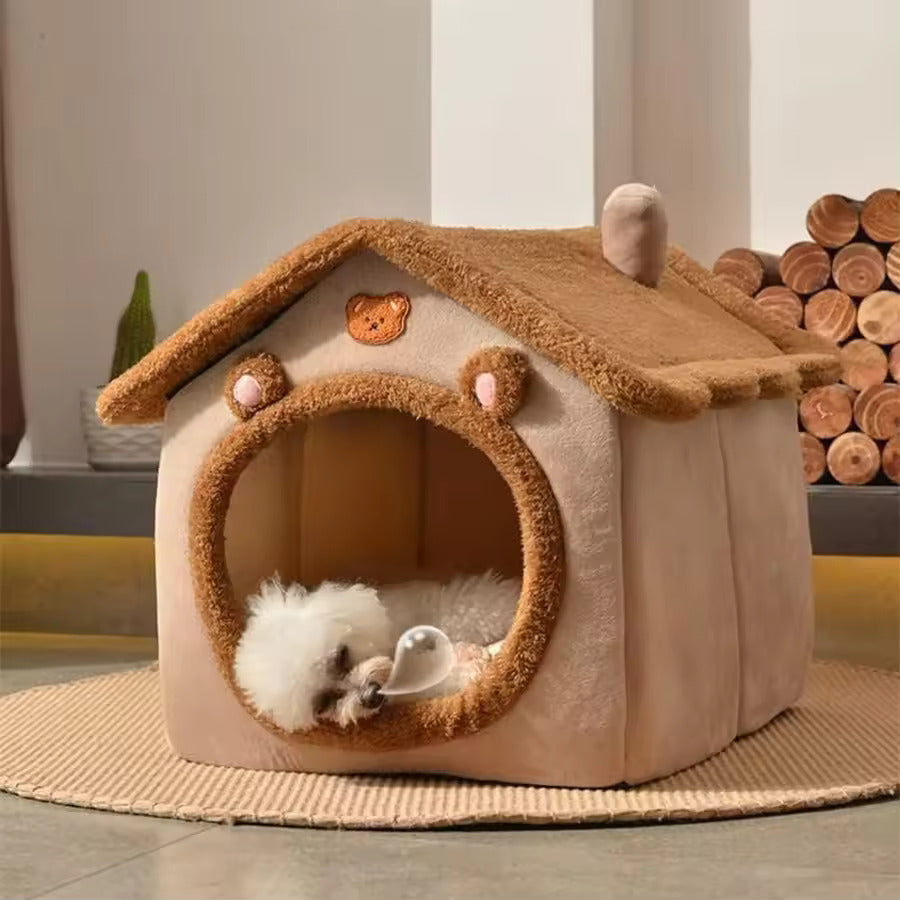 Gemütliches Hunde- und Katzenhaus – Kuscheliges Bett für Kleine Haustiere