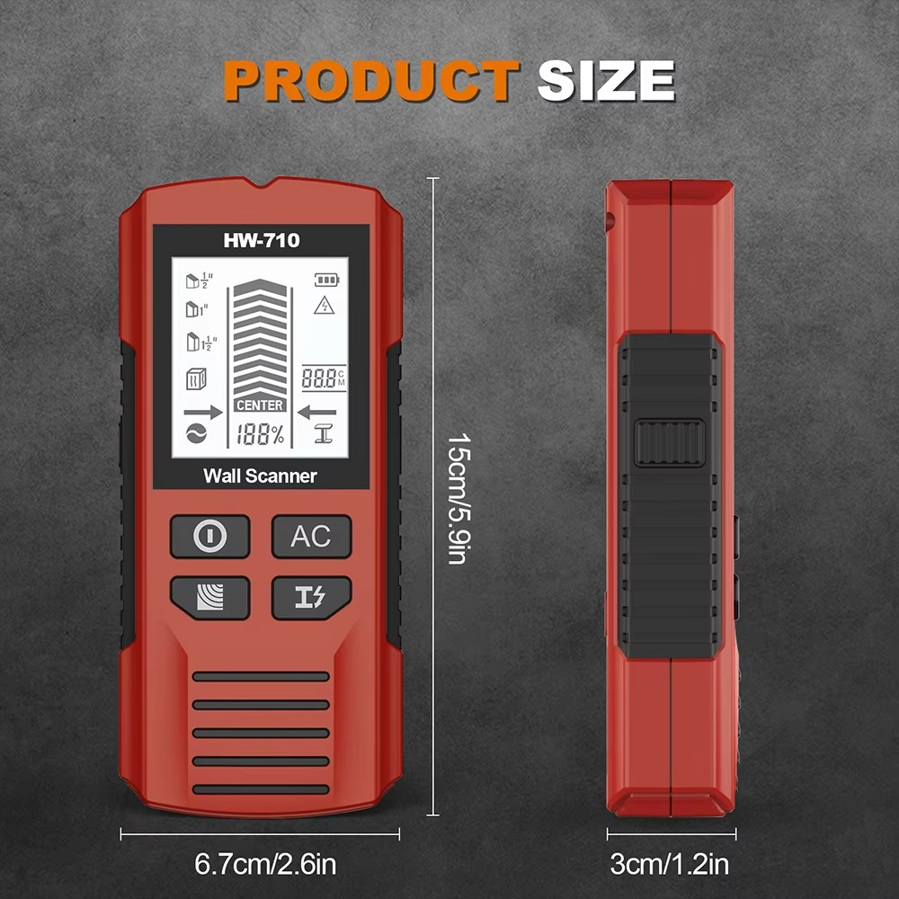 50% RABATT | MetaScan™ | Multifunktionaler Wand- & Metalldetektor mit LCD-Display & Präzisionssensor
