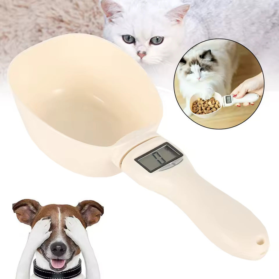 Digitale Futter-Schaufel mit Waage – Präzises Abmessen für Hunde- & Katzenfutter