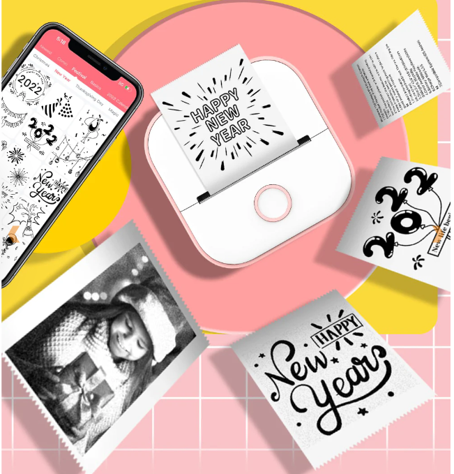 50% RABATT | Mini-Drucker™ | Kostenloses Druckpapier - Der Drucker, der nie Tinte braucht!