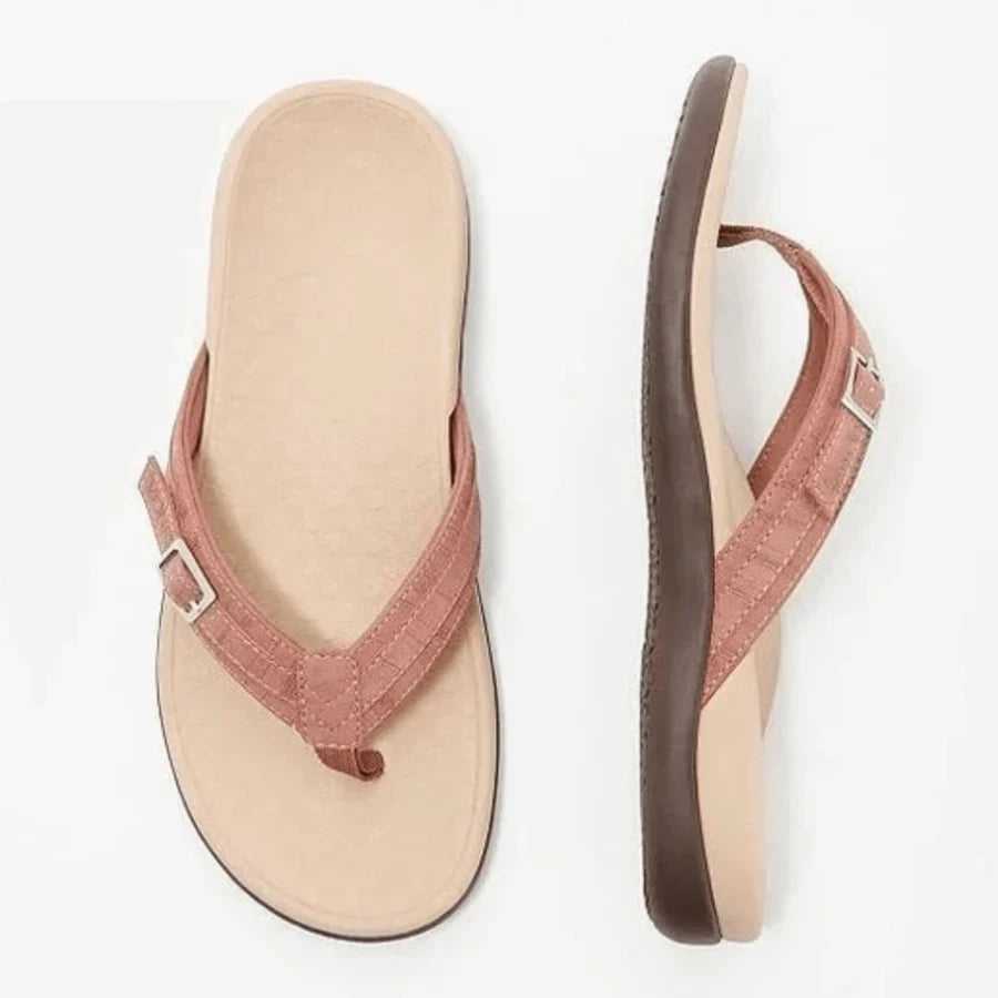50% Rabatt | OrthoFlex™ | Orthopädische Damen-Sandalen mit Schnallen-Detail [Letzter Tag Rabatt]