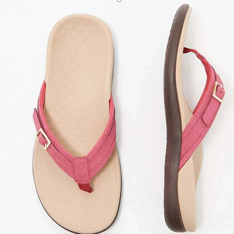 50% Rabatt | OrthoFlex™ | Orthopädische Damen-Sandalen mit Schnallen-Detail [Letzter Tag Rabatt]