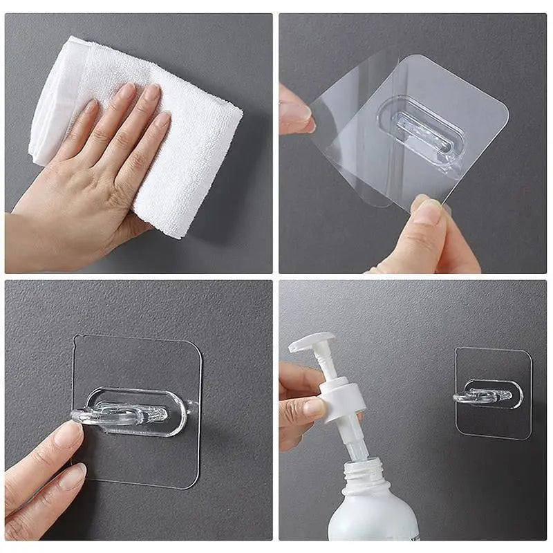 2+2 GRATIS | StickHook™ | Premium Selbstklebende Haken – Kein Bohren, extra Stauraum