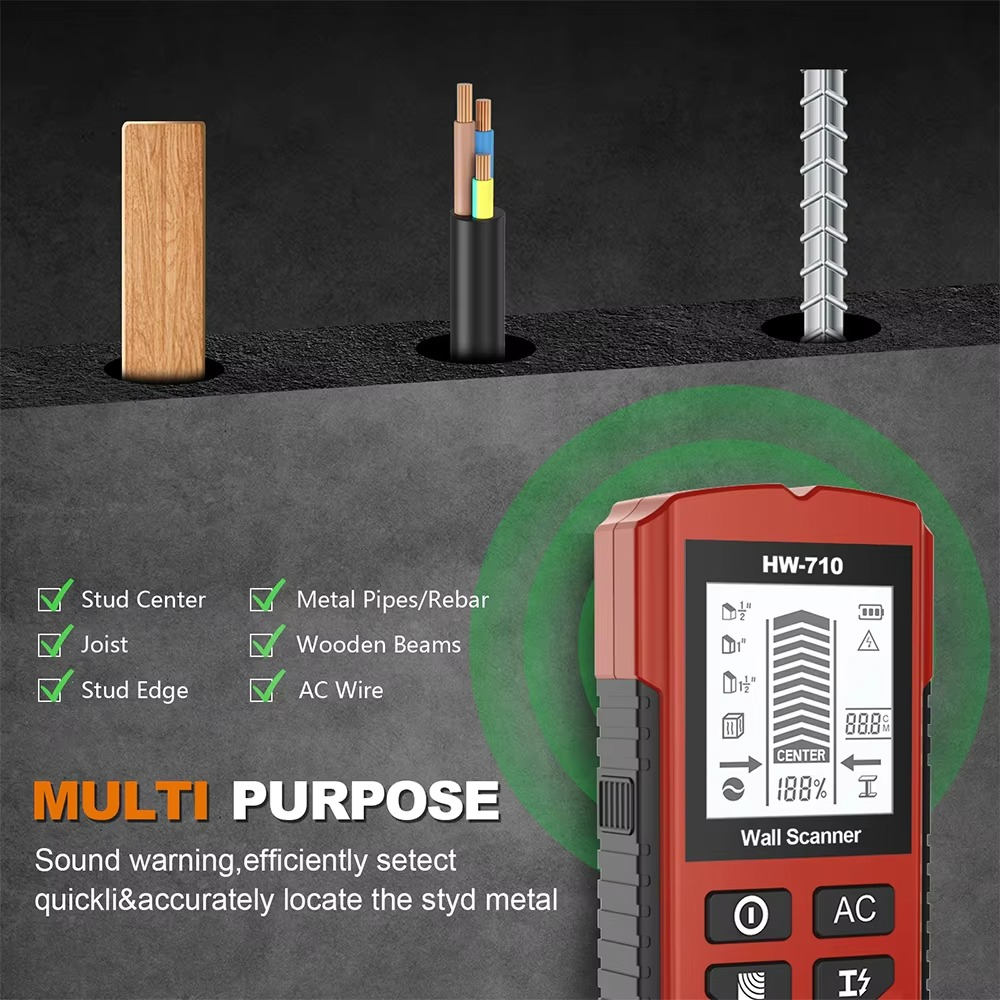 50% RABATT | MetaScan™ | Multifunktionaler Wand- & Metalldetektor mit LCD-Display & Präzisionssensor