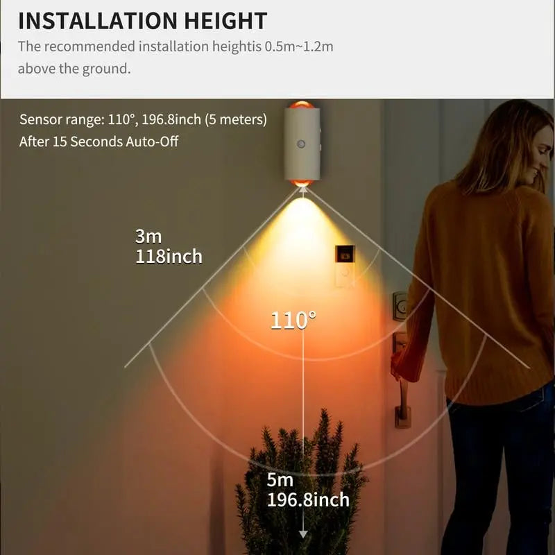 SmartGlow™ | Smart LED Nachtlicht — sanftes Licht für sichere Nächte