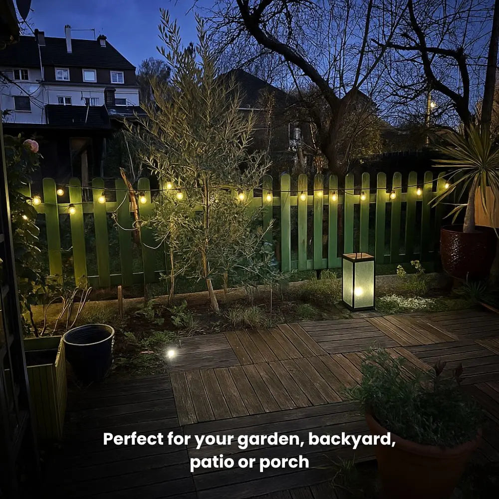 SolarGlow™ | Solar-Lichterkette außen — schafft stimmungsvolle Beleuchtung ohne Stromkosten