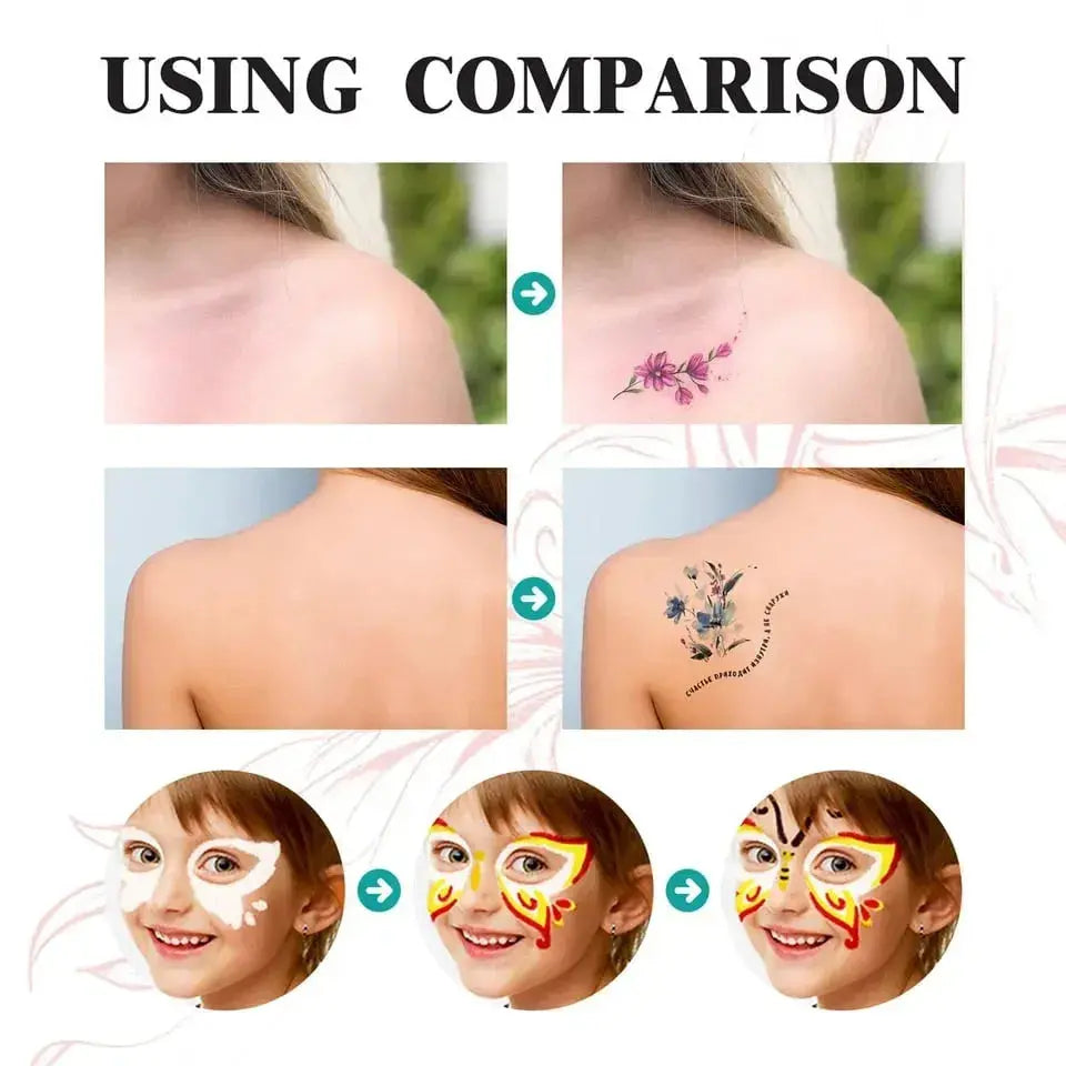 BodyArt Pro™ | Tattoo-Stifte für Body Art — Kreativer Spaß zu Halloween & Party 10er-Set