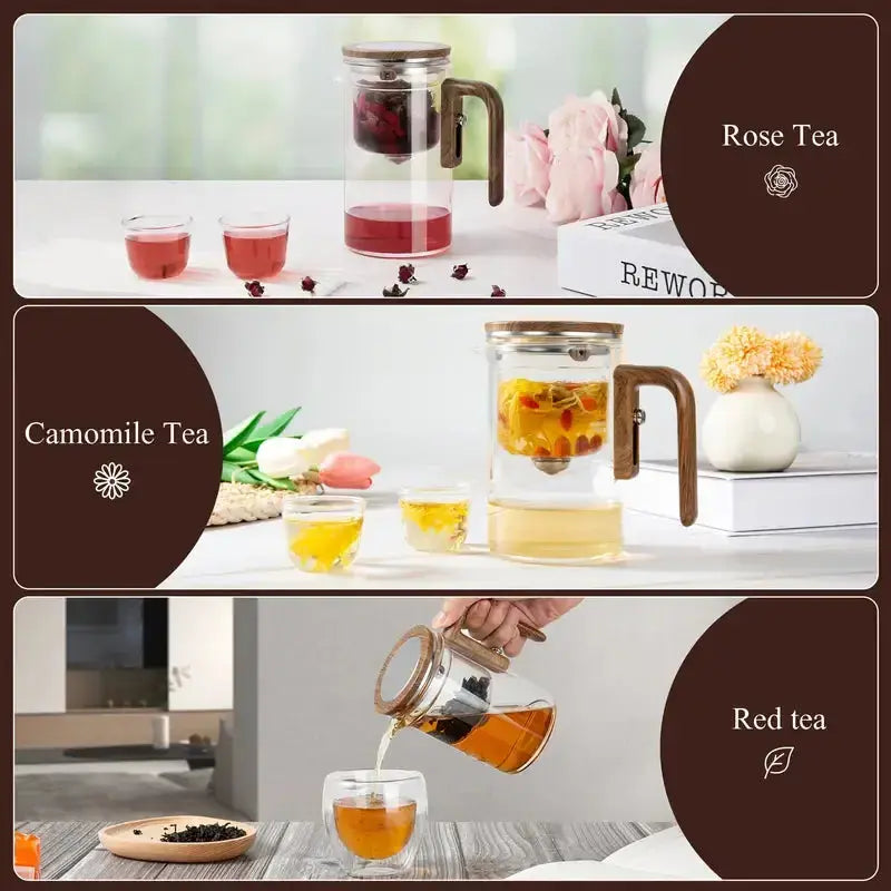 TeaHarmony™ | Teekanne Borosilikatglas — Elegante Zubereitung kreativer Teemischungen