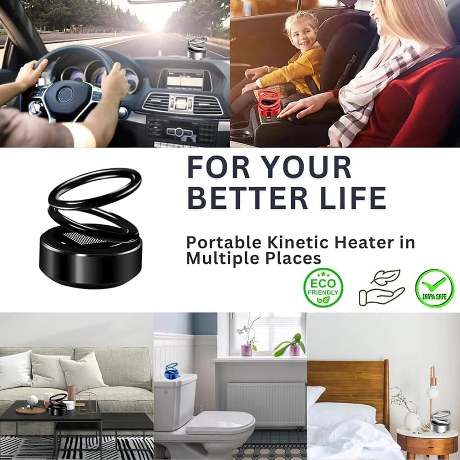 SolarHeatGo™ | Tragbare Kinetische Molekularheizung mit Solarenergie