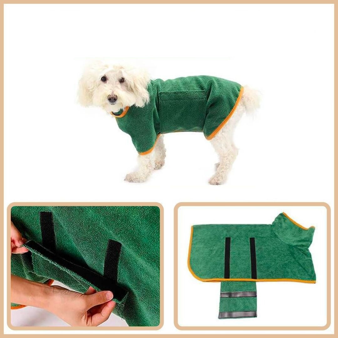 Hundebademantel für Hunde | Perfekter Komfort und Stil nach dem Baden – Schnell Trocknend und Hautfreundlich