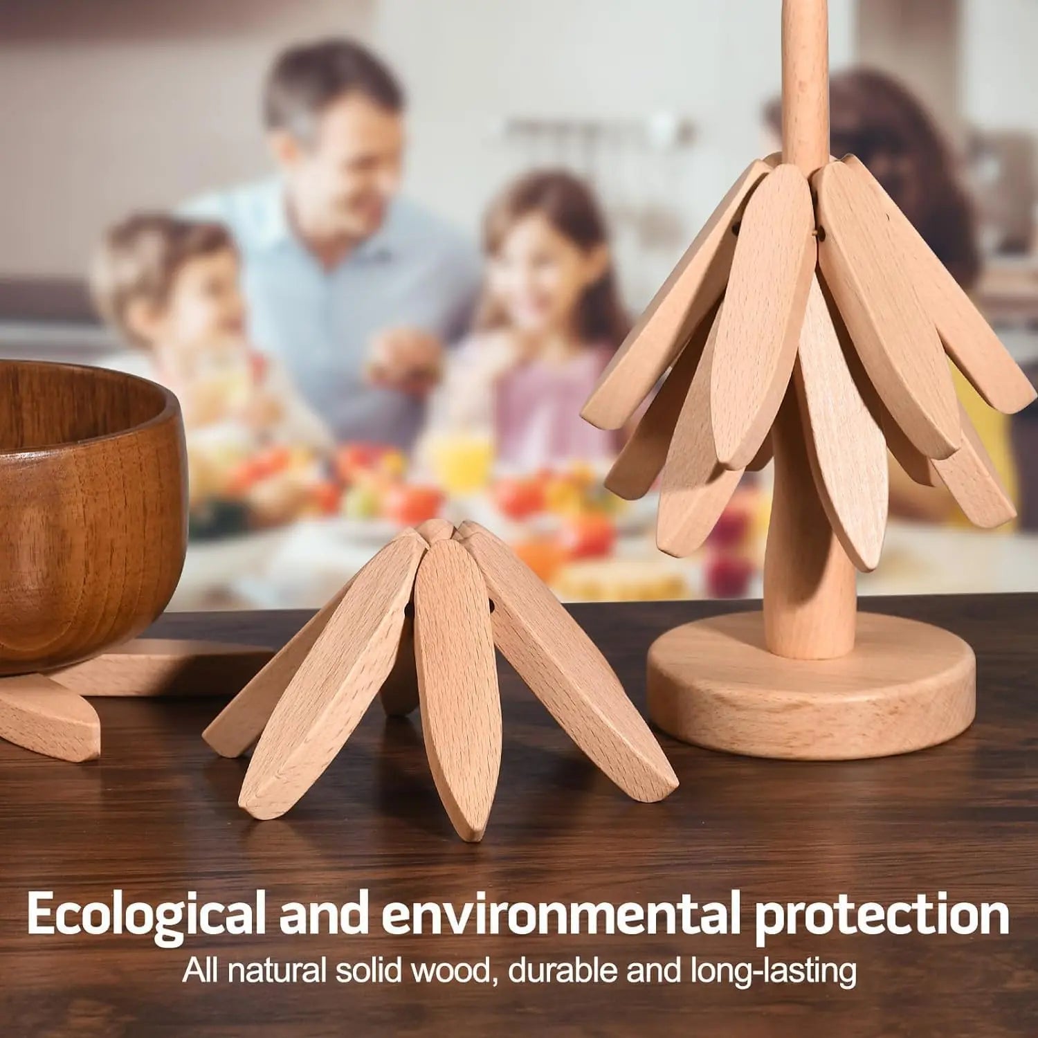 TreeGuard™ | Untersetzer aus Walnussholz — schützt Möbel stilvoll und effektiv