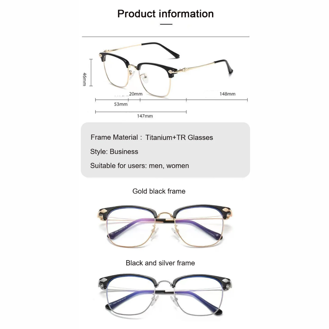 1+1 GRATIS | ClearSight™ | Ultralichte Bril met Anti-Blauw Licht Bescherming & Leeshulp