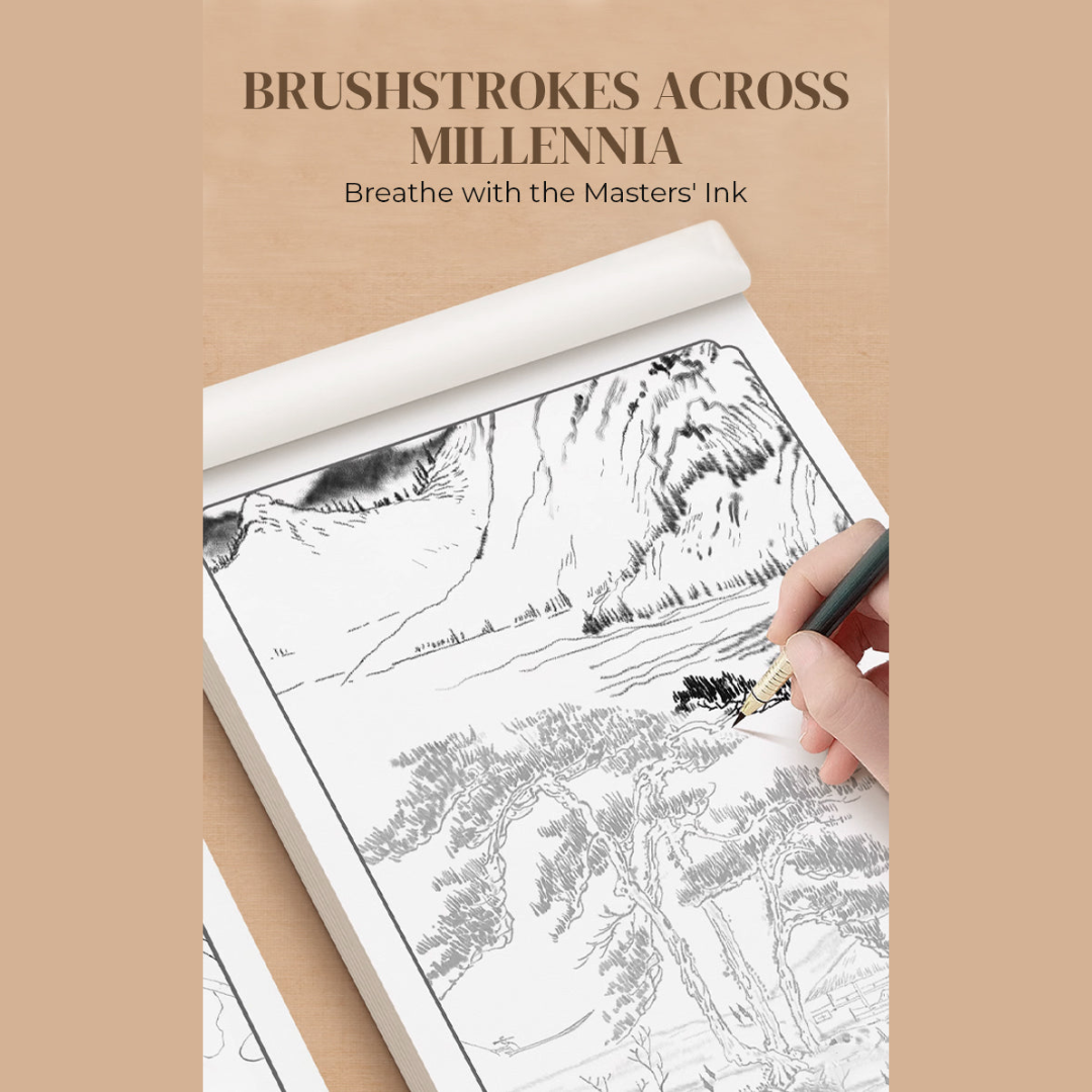 1+2 GRATIS | InkFlow™ | Traditionelles chinesisches Schriftzeichen-Album