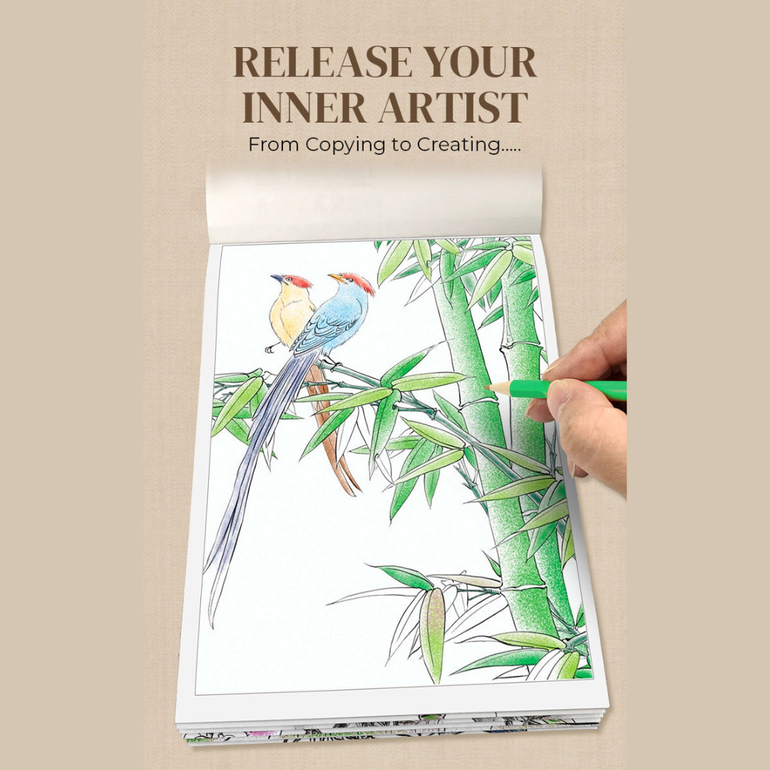 1+2 GRATIS | InkFlow™ | Traditionelles chinesisches Schriftzeichen-Album