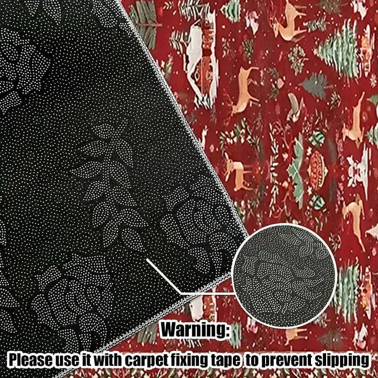 SnowHaven™ | Weihnachtsteppich mit Wintermotiv | 60×160 cm