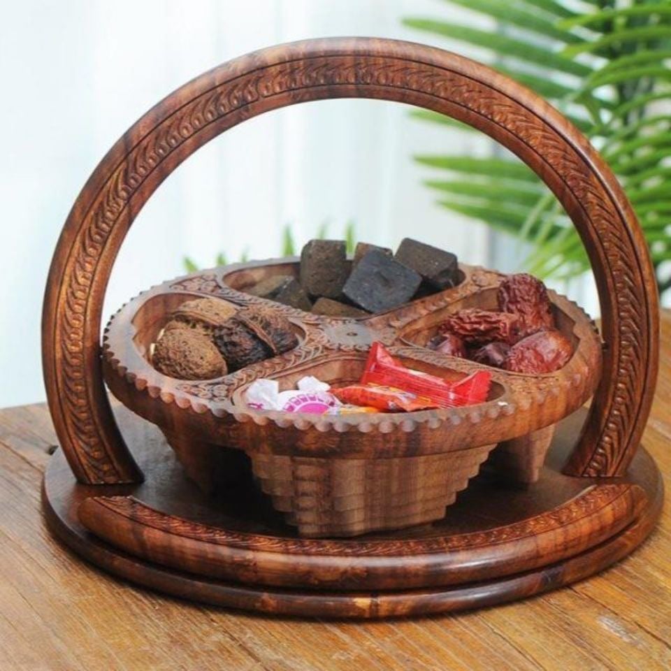 ArtisanoNest™ | Handgeschnitzte Walnussholz-Schönheit, die Ihr Zuhause mit eleganter Wärme verwandelt