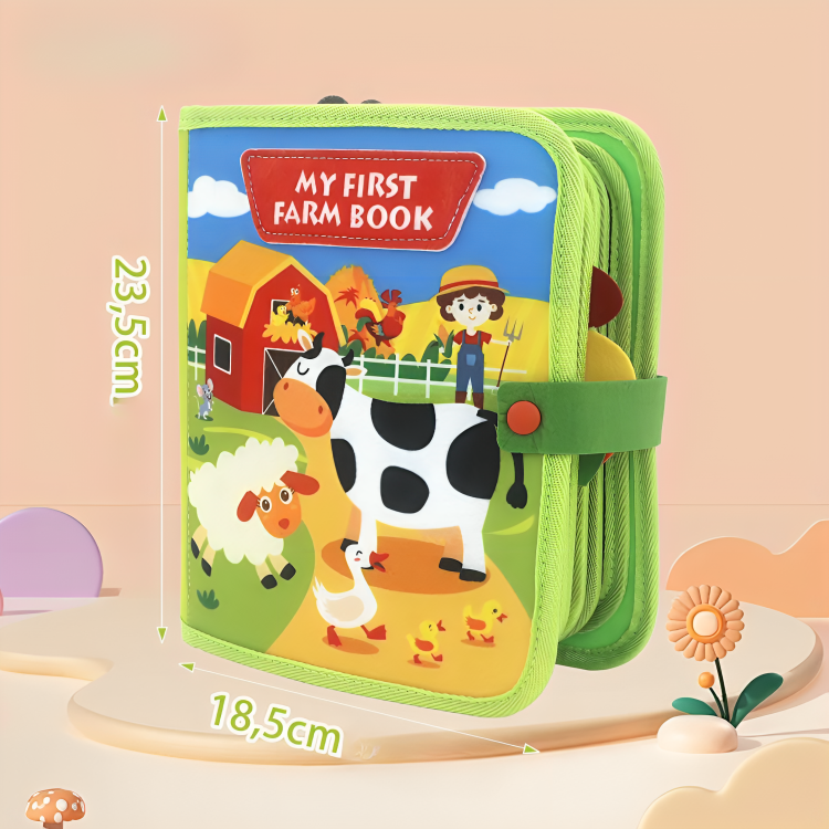 FarmTales™ | 20-in-1 Montessori Farm Busy Board für Kinder