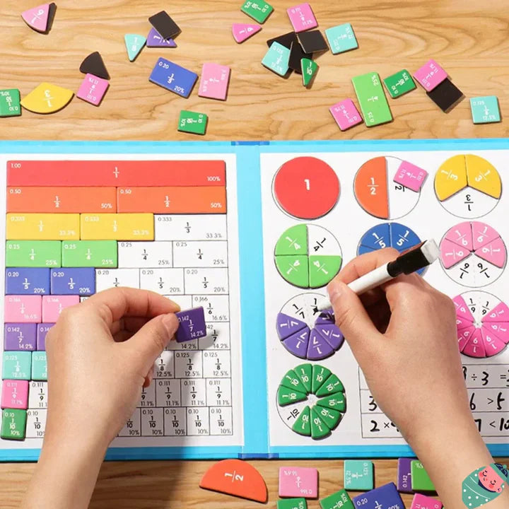 Magnetisches Buch-Bruchteil-Puzzle für Kinder™ | Spielend Bruchrechnen lernen
