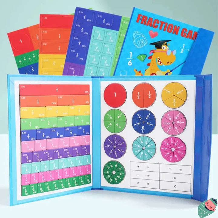 Magnetisches Buch-Bruchteil-Puzzle für Kinder™ | Spielend Bruchrechnen lernen