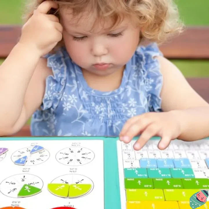 Magnetisches Buch-Bruchteil-Puzzle für Kinder™ | Spielend Bruchrechnen lernen