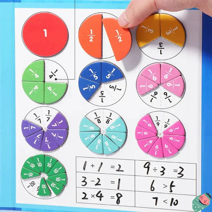 Magnetisches Buch-Bruchteil-Puzzle für Kinder™ | Spielend Bruchrechnen lernen