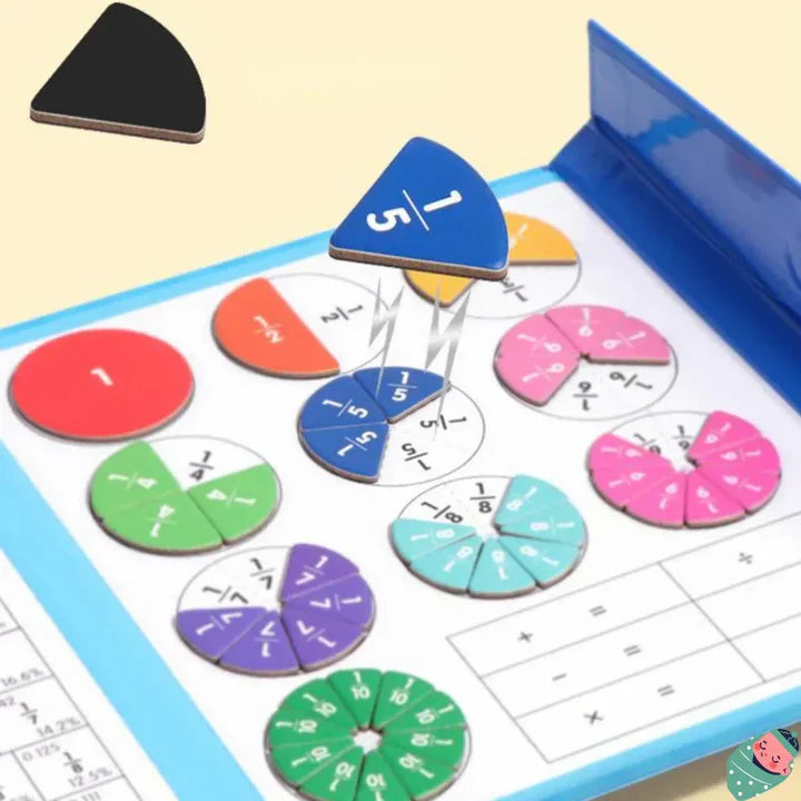 Magnetisches Buch-Bruchteil-Puzzle für Kinder™ | Spielend Bruchrechnen lernen