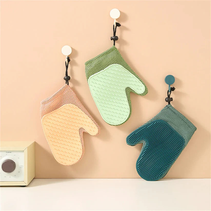 Multifunktionaler 2-in-1 Fellpflege-Handschuh für Katzen