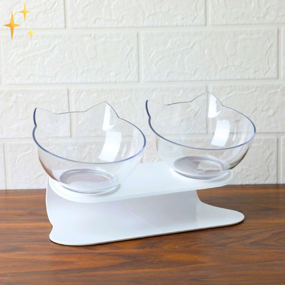 Katze Formige Futterschale für Katzen | Ergonomisches Design für gesunde Mahlzeiten und stilvolles Fressen