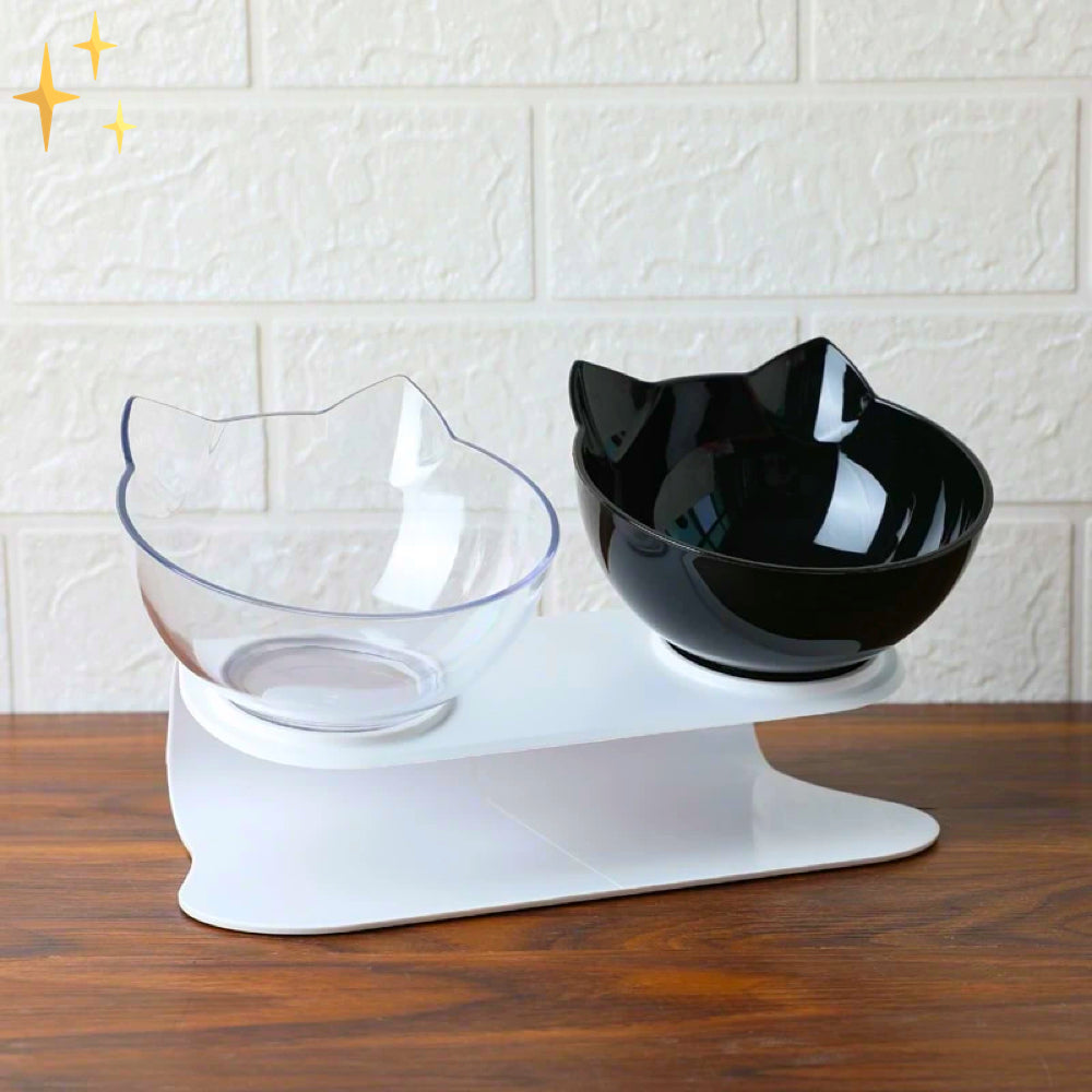 Katze Formige Futterschale für Katzen | Ergonomisches Design für gesunde Mahlzeiten und stilvolles Fressen