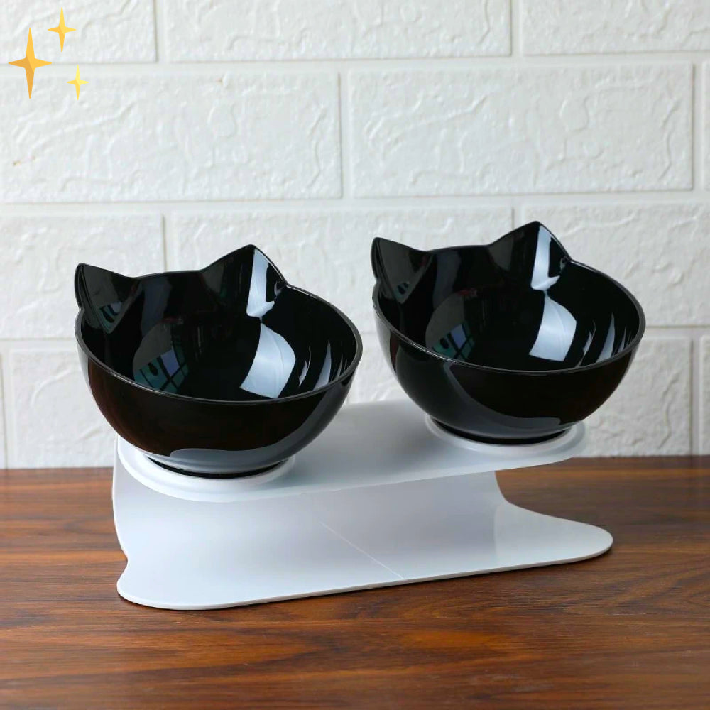 Katze Formige Futterschale für Katzen | Ergonomisches Design für gesunde Mahlzeiten und stilvolles Fressen