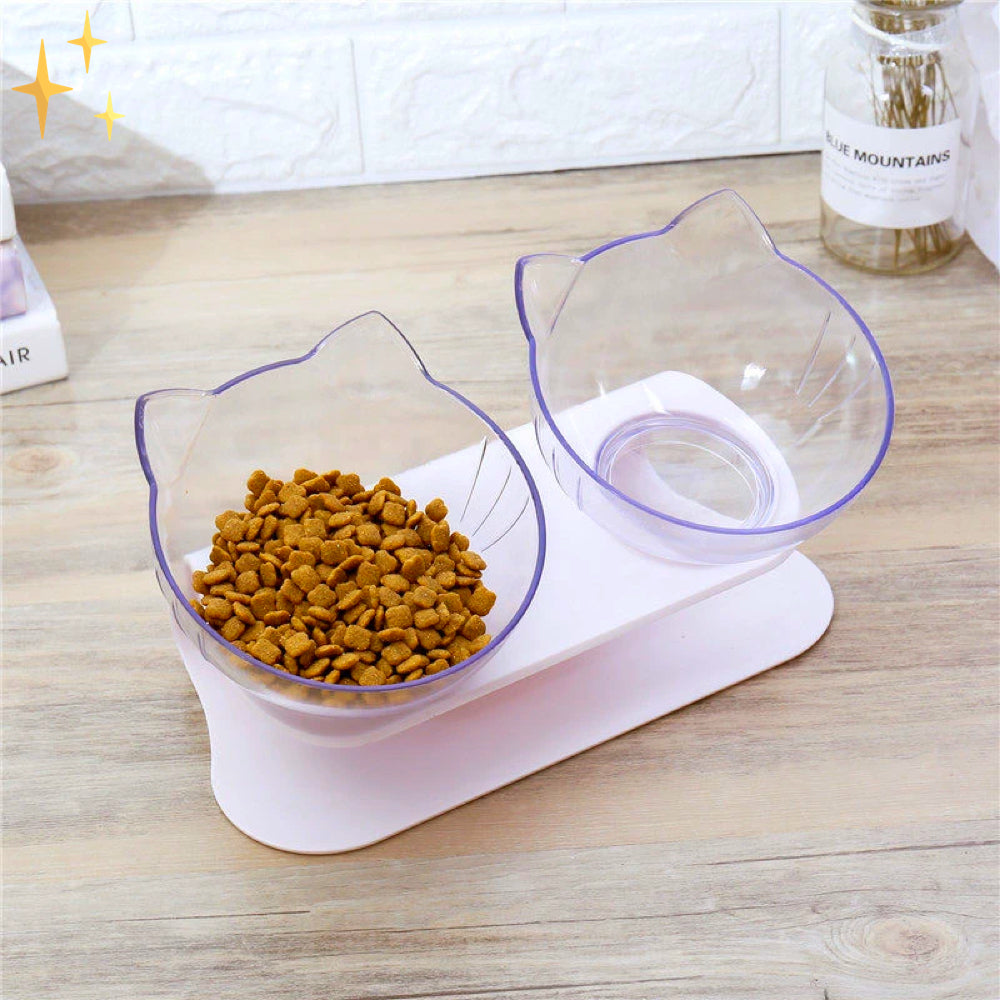 Katze Formige Futterschale für Katzen | Ergonomisches Design für gesunde Mahlzeiten und stilvolles Fressen