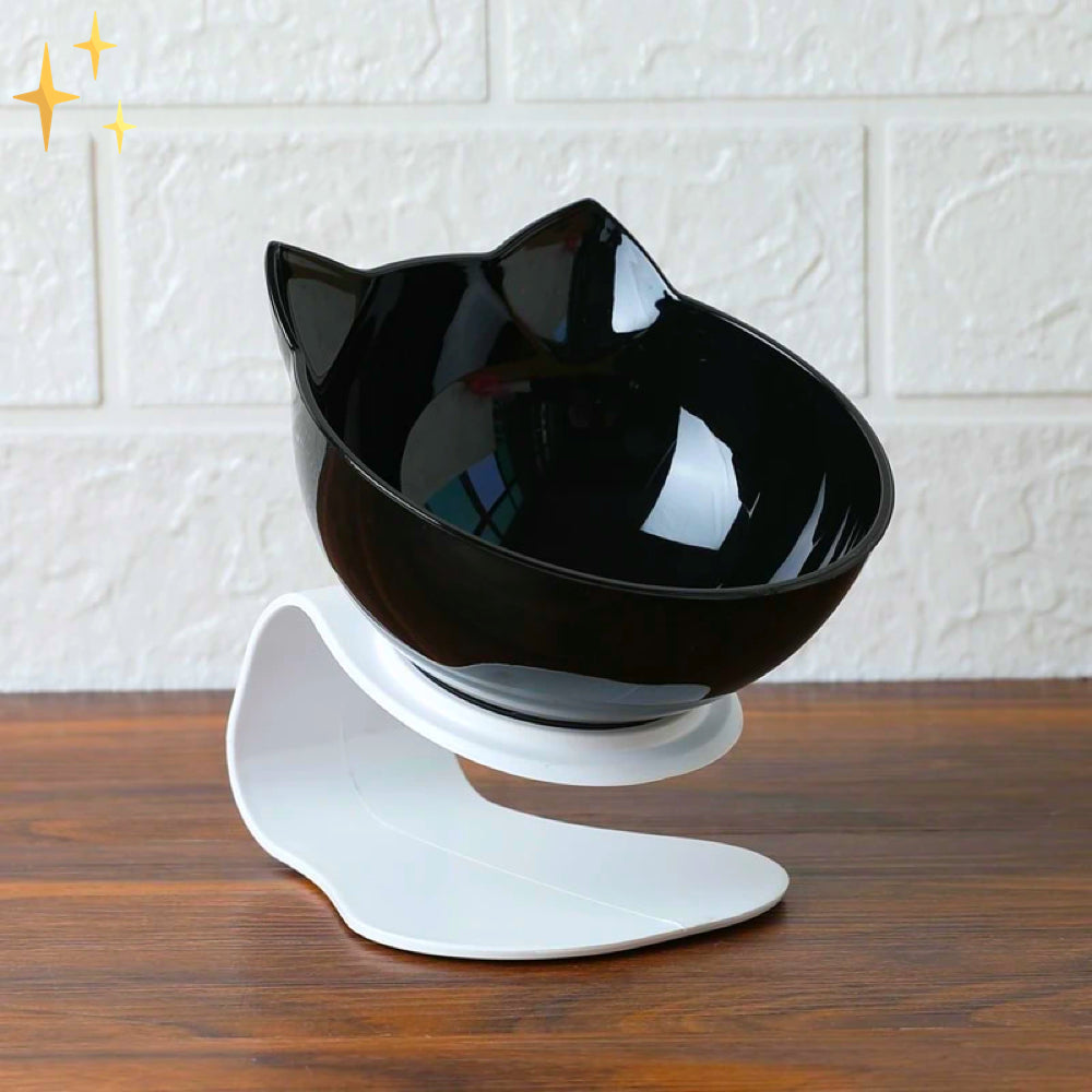 Katze Formige Futterschale für Katzen | Ergonomisches Design für gesunde Mahlzeiten und stilvolles Fressen