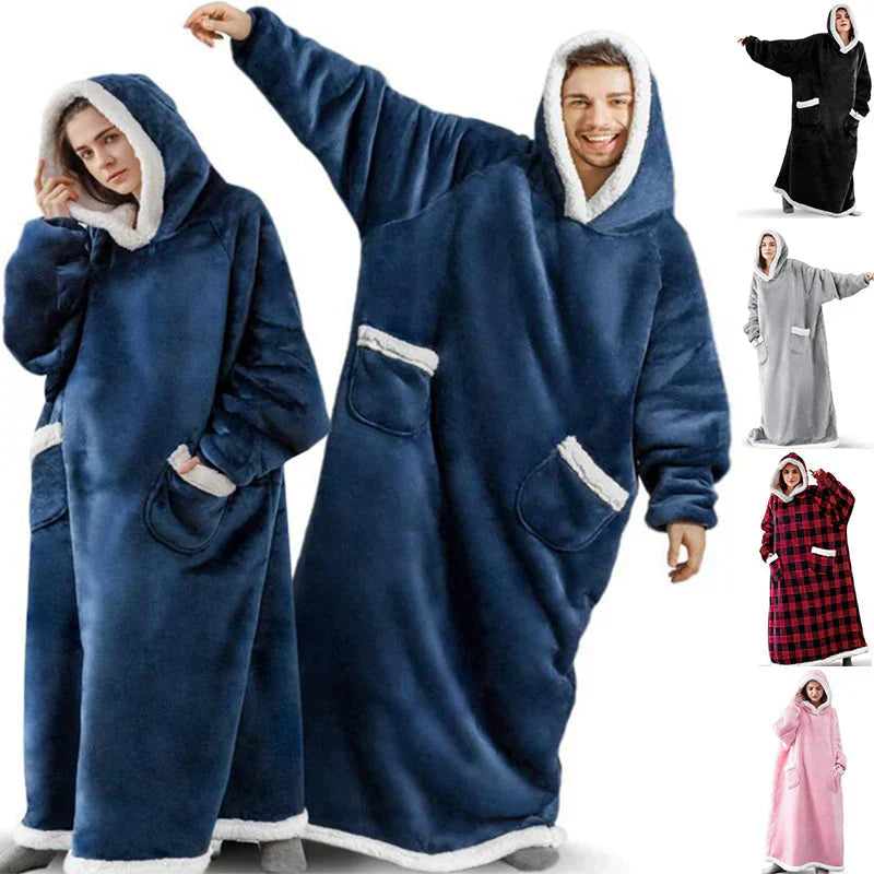 50% Rabatt | ComfyBlanket™ | Ultrawarmer Sherpa-Fleece-Hoodie für maximale Gemütlichkeit