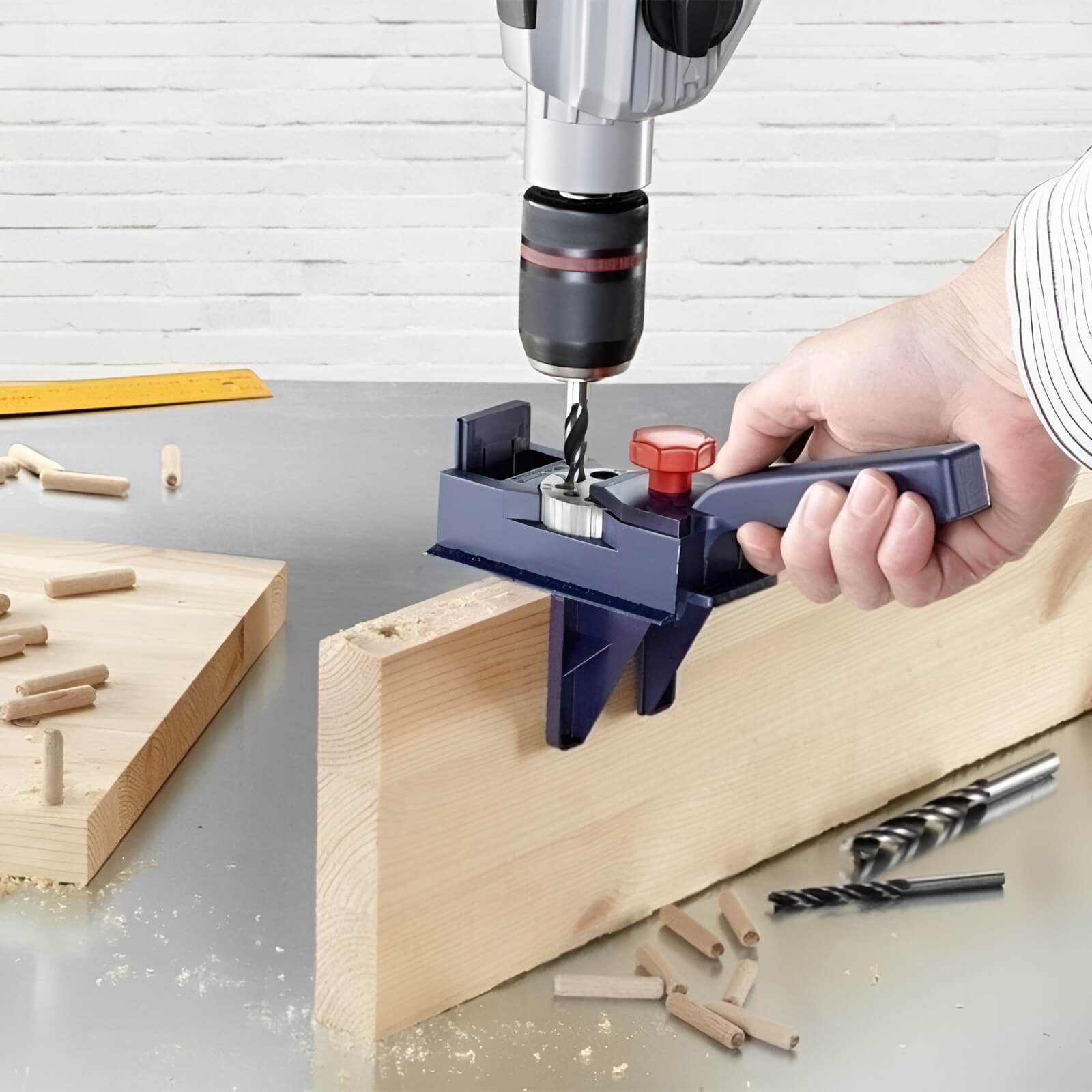 DrillAligner™ | Multifunktionale Dübelbohrerführung [Letzter Tag Rabatt]