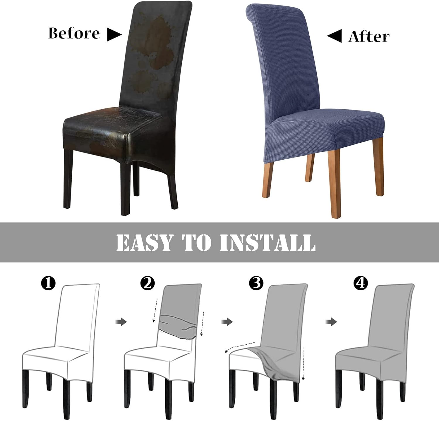 3+3 GRATIS | ChairLuxe™ | Stellen Sie Ihre Stühle wie neu wieder her!