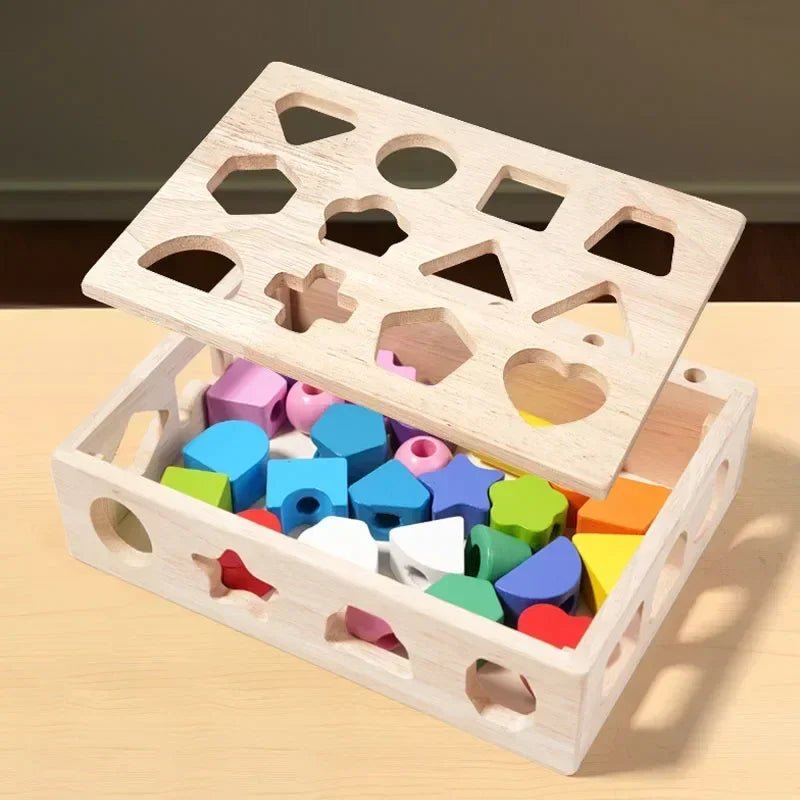 50% RABATT | Cogniblocks™ | Montessori Lernspiel aus Holz | Farben, Formen & Fantasie für kreative Kinder ab 3 Jahren
