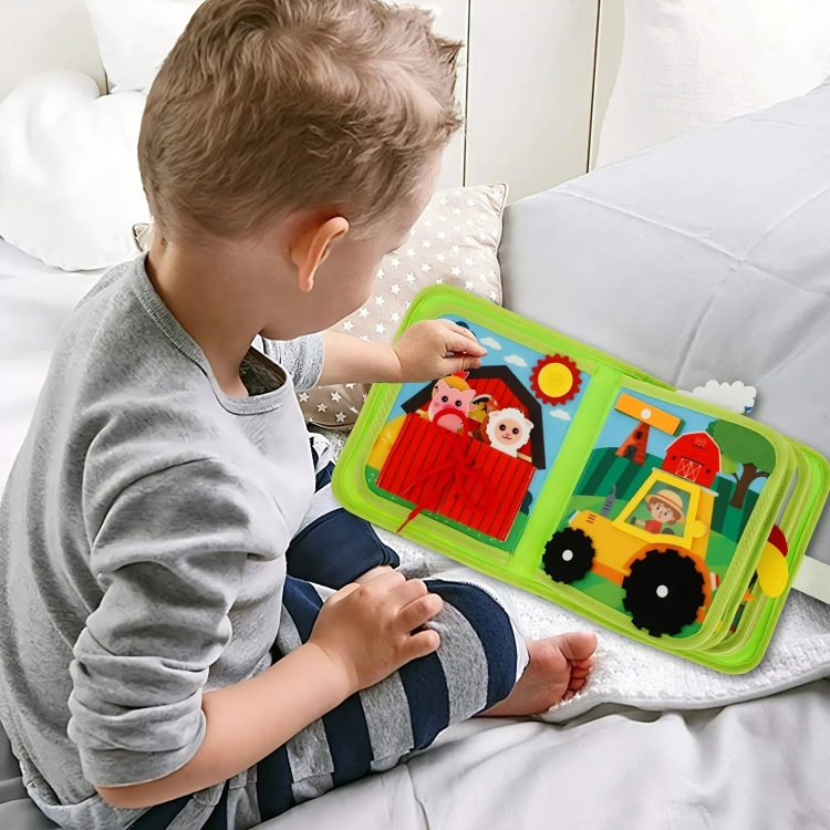 FarmTales™ | 20-in-1 Montessori Farm Busy Board für Kinder