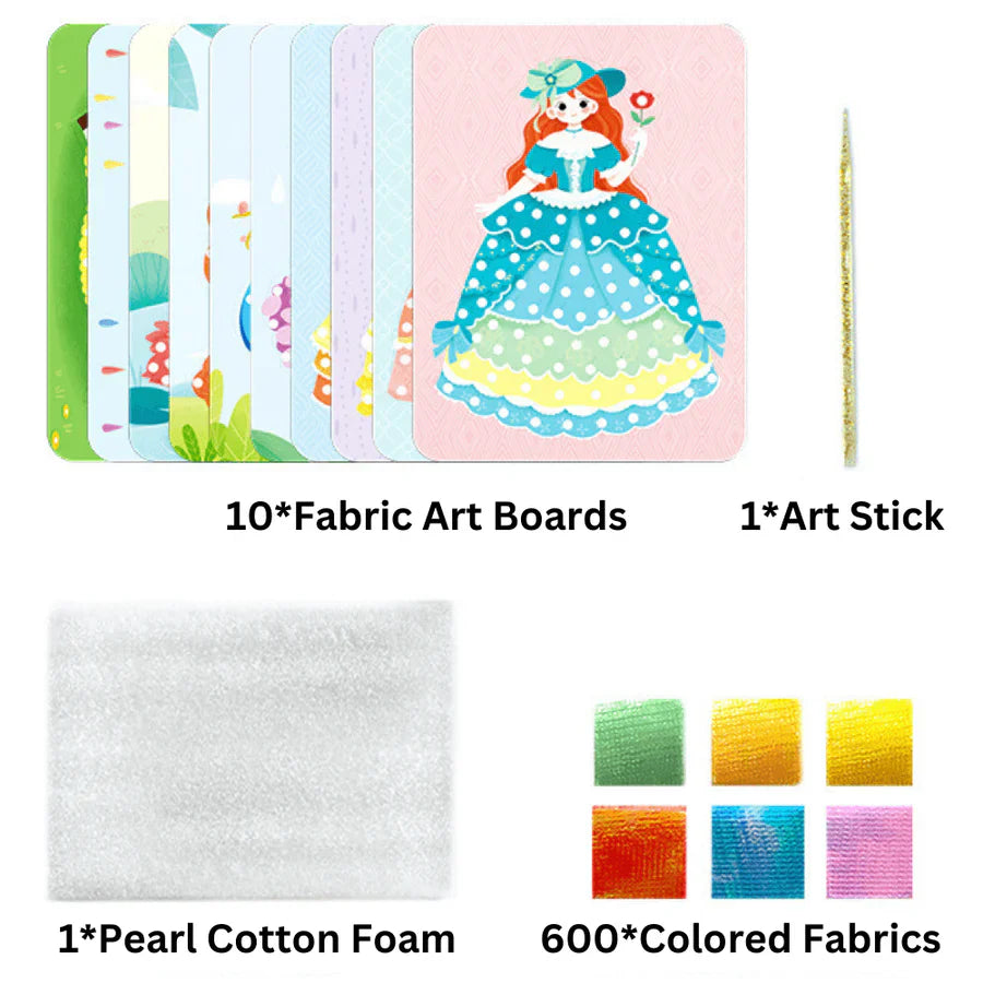 50% Rabatt | PatchWork™ | Kreatives Stoffmal-Set für Kinder