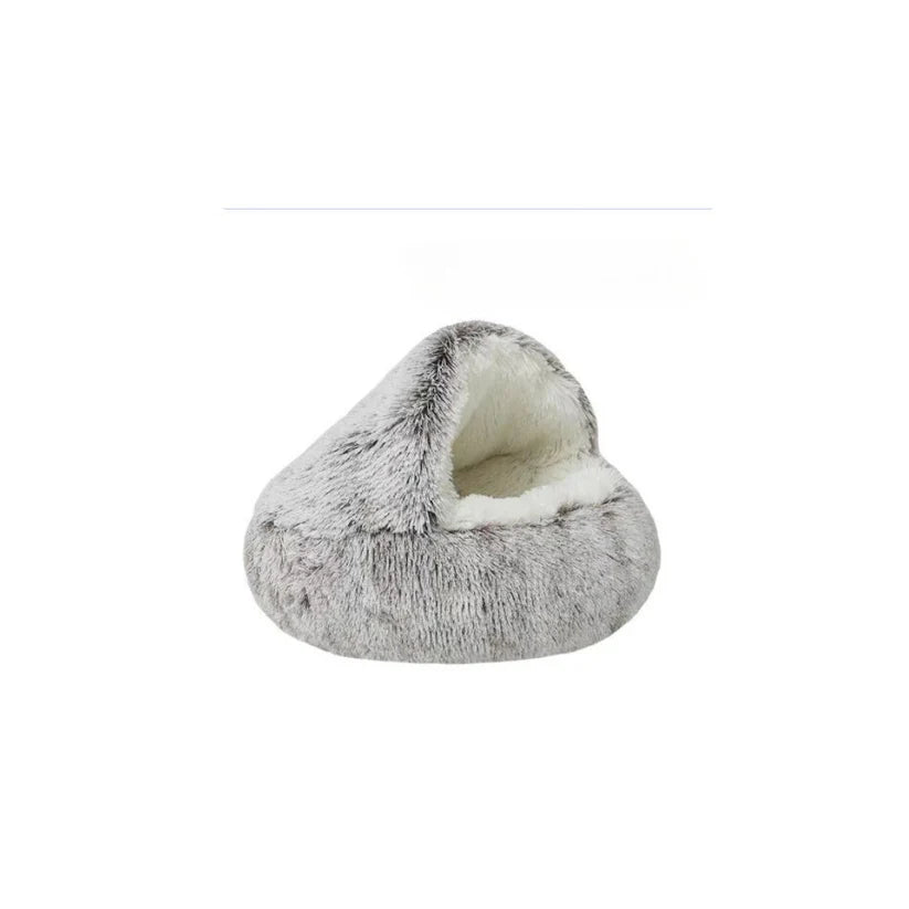 2-in-1 Katzenkuschelhöhle – Bequeme Katzenhöhle & Kuschelbett in einem