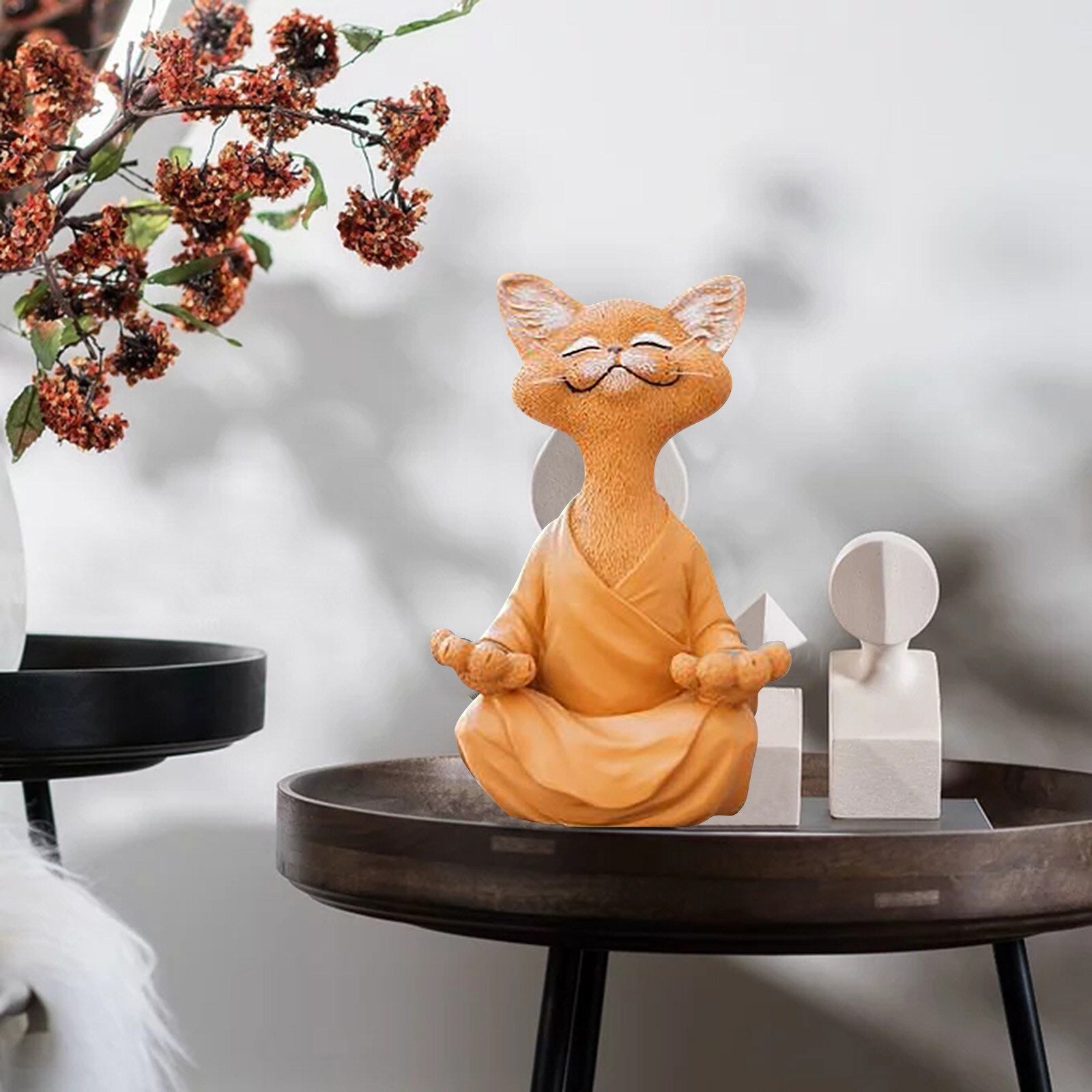 Buddha Katze Figur | Symbol der Ruhe und Weisheit für Ihr Zuhause