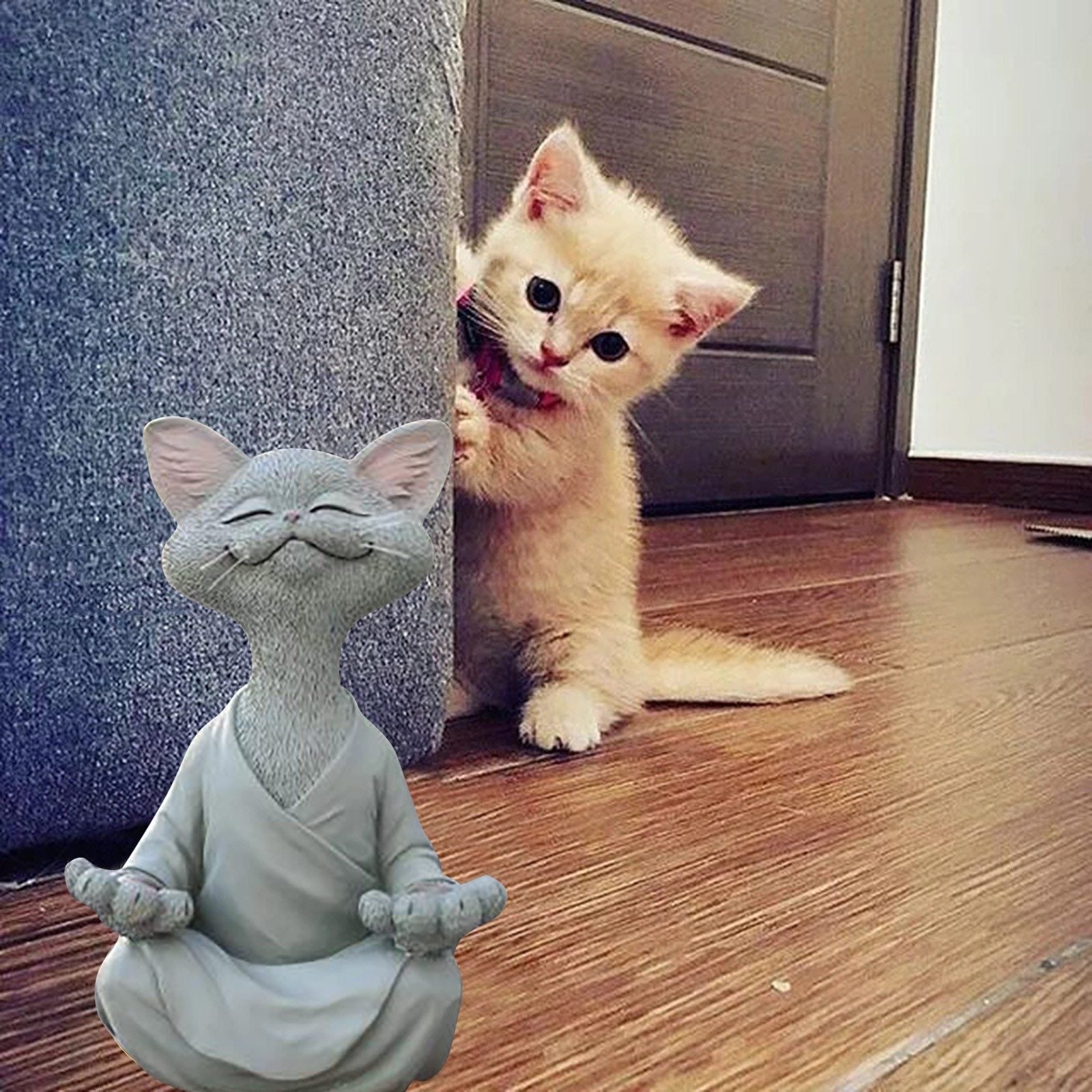 Buddha Katze Figur | Symbol der Ruhe und Weisheit für Ihr Zuhause