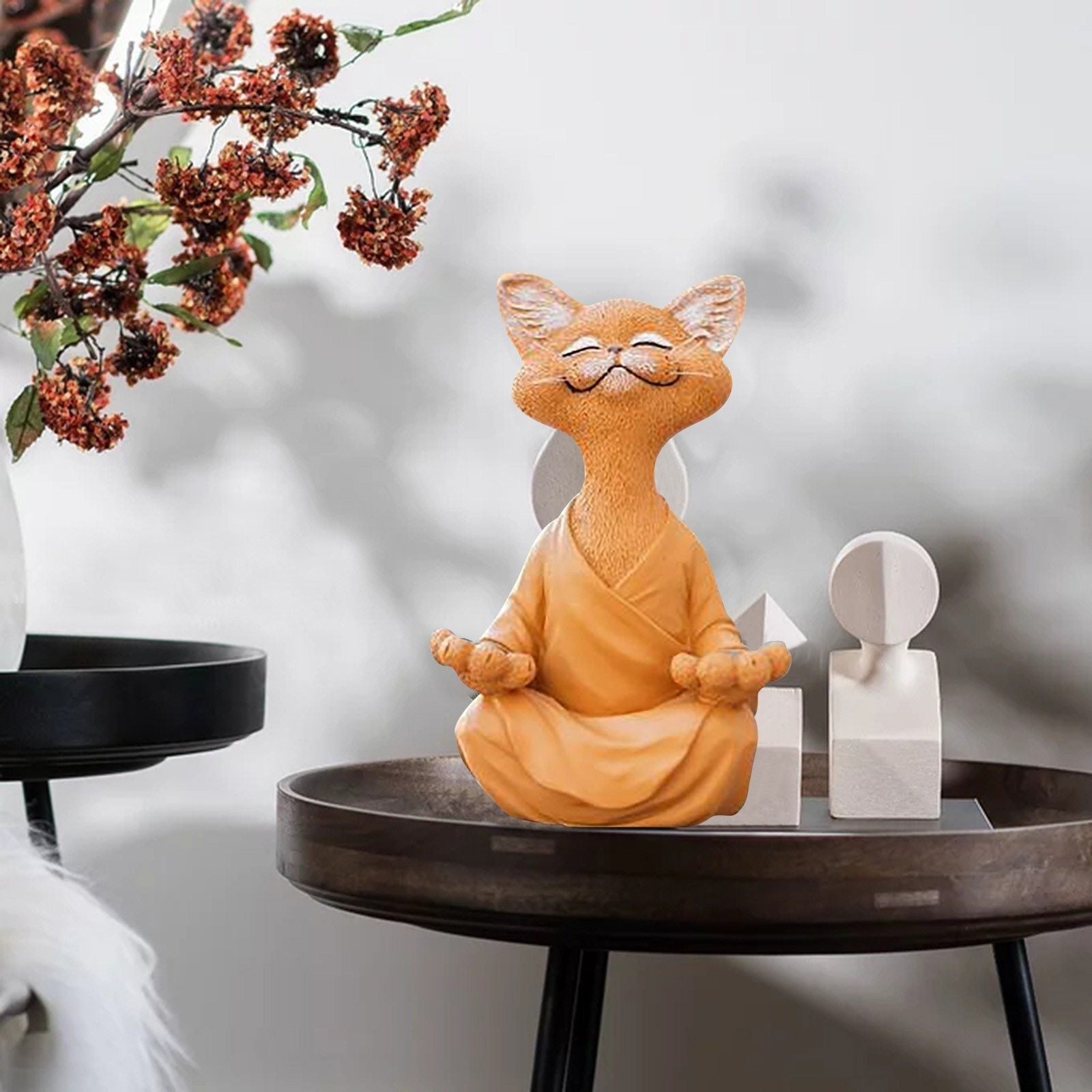 Buddha Katze Figur | Symbol der Ruhe und Weisheit für Ihr Zuhause