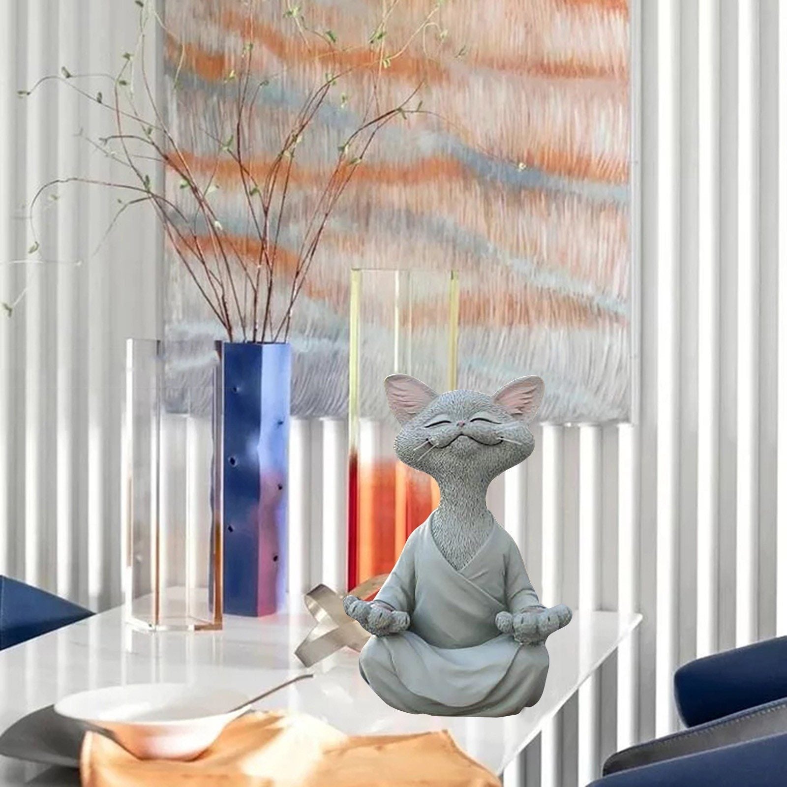 Buddha Katze Figur | Symbol der Ruhe und Weisheit für Ihr Zuhause